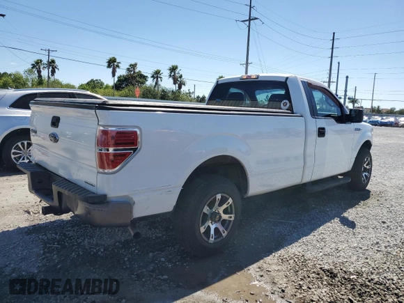 2013 Ford F-150 XL with VIN 1FTMF1CM7DKF24521, listed as a Copart auction lot 53161425 with 128,518 mi miles and Salvage Title. Bid and sale history available at carsss.com. Image 3.