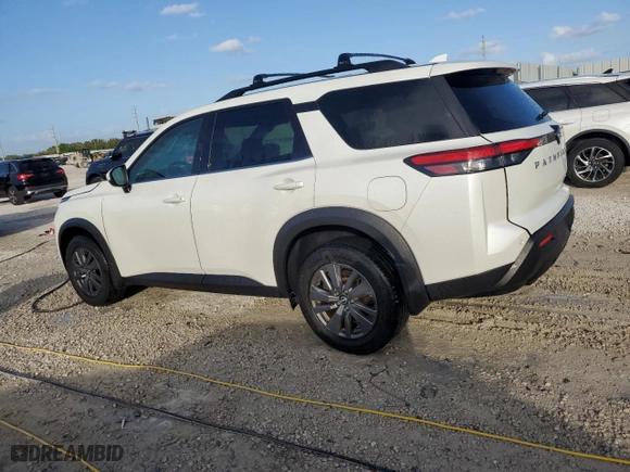 2024 Nissan Pathfinder SV with VIN 5N1DR3BA7RC238160, listed as a Copart auction lot 80734214 with 15,682 mi miles and Non Repairable. Bid and sale history available at carsss.com. Image 2.