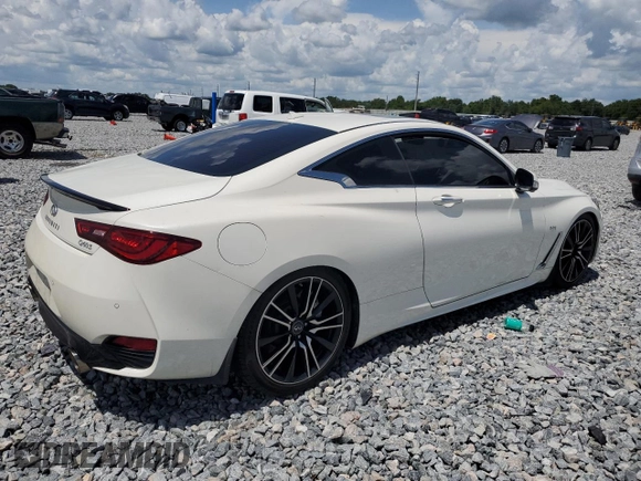 2018 Infiniti Q60 Sport with VIN JN1EV7EK9JM342022, listed as a Copart auction lot 60686985 with 77,498 mi miles and Salvage title. Bid and sale history available at DreamBid. Image 3.