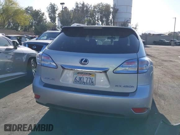 2010 Lexus RX 450h with VIN JTJBC1BA4A2004972, listed as a IAAI auction lot 42498624 with 100,249 mi miles and . Bid and sale history available at DreamBid. Image 17.