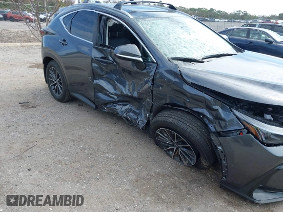2025 Lexus NX with VIN 2T2GDCAZ1SC023969, listed as a IAAI auction lot 41502796 with 747 mi miles. Bid and sale history available at carsss.com. Image 6.