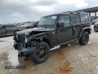 2017 Jeep Wrangler Unlimited Sahara with VIN 1C4BJWEG8HL569235, listed as a Copart auction lot 47341915 with 101,699 mi miles and Salvage Title. Bid and sale history available at carsss.com. Image 1.