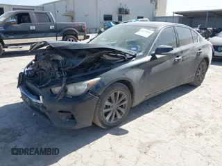 2018 Infiniti Q50 2.0t LUXE with VIN JN1CV7AR0JM280228, listed as a IAAI auction lot 41675002 with 203,946 mi miles. Bid and sale history available at carsss.com. Image 18.