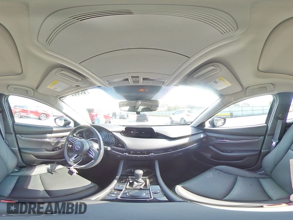 2023 Mazda 3 S Carbon Edition with VIN 3MZBPACM0PM374413, listed as a Copart auction lot 63022915 with 10,182 mi miles and Salvage title. Bid and sale history available at DreamBid. Image 14.