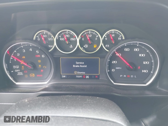 2019 Chevrolet Silverado 1500 RST with VIN 1GCRYEED3KZ363738, listed as a IAAI auction lot 42157747 with 75,591 mi miles and . Bid and sale history available at DreamBid. Image 7.