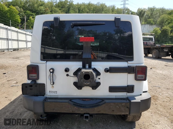 2018 Jeep Wrangler JK Unlimited Altitude with VIN 1C4BJWEG4JL867786, listed as a Copart auction lot 48137185 with 111,110 mi miles and Salvage Title. Bid and sale history available at carsss.com. Image 6.