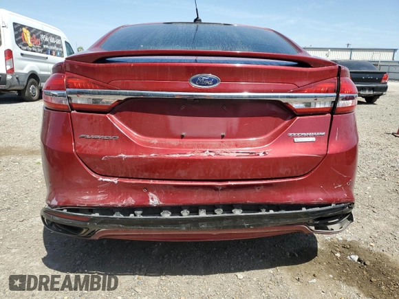 2017 Ford Fusion Titanium with VIN 3FA6P0K92HR140912, listed as a Copart auction lot 49268375 with 131,051 mi miles and Salvage Title. Bid and sale history available at carsss.com. Image 6.