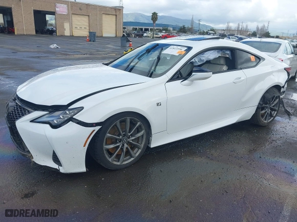 2022 Lexus RC with VIN JTHGZ5BC3N5026089, listed as a IAAI auction lot 41813596 with 42,122 mi miles. Bid and sale history available at carsss.com. Image 2.