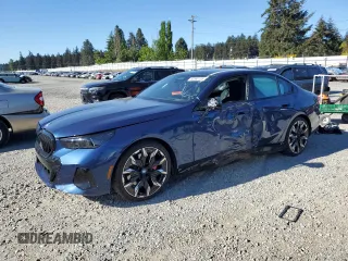2025 BMW 5 Series with VIN WBA13FK06SCT74610, listed as a Copart auction lot 55362185 with Not provided miles and Salvage title. Bid and sale history available at DreamBid. Image 1.
