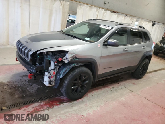 2017 Jeep Cherokee Trailhawk L Plus with VIN 1C4PJMBBXHW666051, listed as a Copart auction lot 51605455 with 99,259 mi miles and Salvage Title. Bid and sale history available at carsss.com. Image 1.