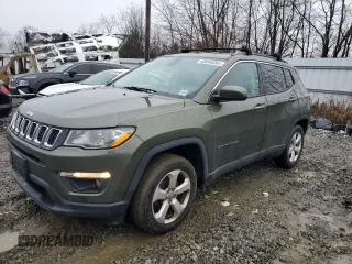 2018 Jeep Compass Latitude with VIN 3C4NJDBB6JT147355, listed as a Copart auction lot 43694585 with 105,230 mi miles and Salvage Title. Bid and sale history available at carsss.com. Image 1.