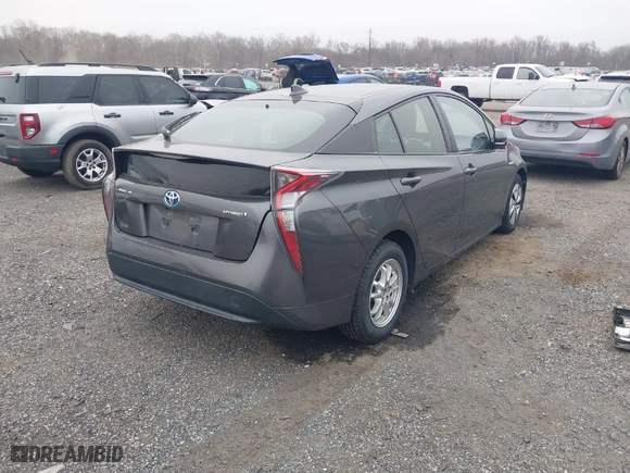 2016 Toyota Prius Four with VIN JTDKARFU6G3001134, listed as a IAAI auction lot 41798375 with 128,938 mi miles. Bid and sale history available at carsss.com. Image 4.