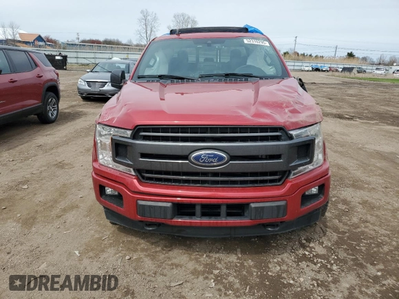 2020 Ford F-150 XL with VIN 1FTEW1E40LFC31553, listed as a Copart auction lot 52310295 with 86,293 mi miles and Salvage Title. Bid and sale history available at carsss.com. Image 5.