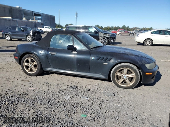 2002 BMW Z3 2.5i with VIN 4USCN33452LM05698, listed as a Copart auction lot 75881734 with 192,998 mi miles and Salvage Title. Bid and sale history available at carsss.com. Image 4.