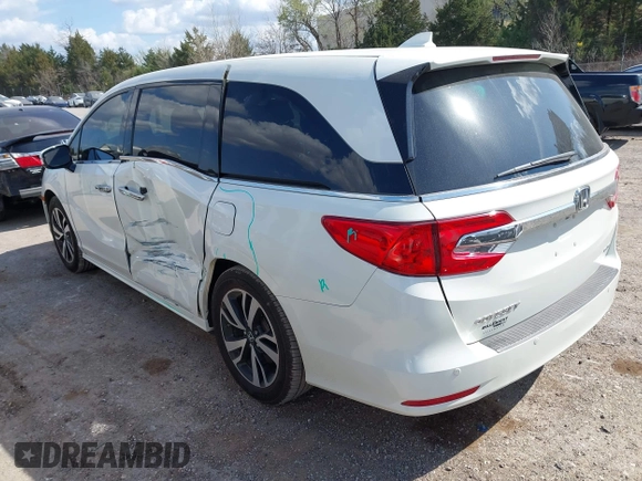 2019 Honda Odyssey Elite with VIN 5FNRL6H91KB053203, listed as a IAAI auction lot 41866308 with 84,700 mi miles and . Bid and sale history available at DreamBid. Image 3.