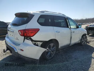2017 Nissan Pathfinder SL with VIN 5N1DR2MM6HC633480, listed as a Copart auction lot 46494235 with 82,518 mi miles and Salvage Title. Bid and sale history available at carsss.com. Image 3.