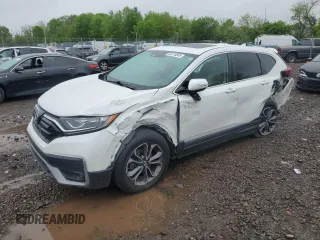 2020 Honda CR-V EX z VIN 2HKRW2H54LH669042, wystawiony jako Copart lot #55118045 z przebiegiem Nie podano mil oraz Szkoda całkowita • Salvage title. Historia ofert i sprzedaży dostępna na DreamBid. Obrazek 1.