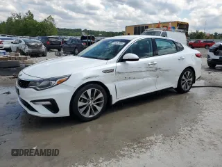 2019 Kia Optima LX z VIN 5XXGT4L37KG285218, wystawiony jako Copart lot #58367365 z przebiegiem 105 052 mil mil oraz Szkoda całkowita • Salvage title. Historia ofert i sprzedaży dostępna na DreamBid. Obrazek 1.