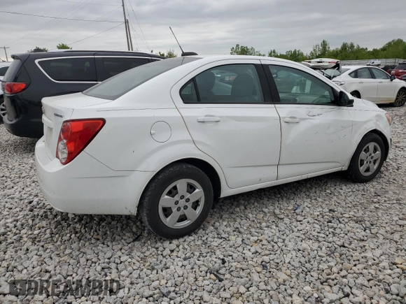 2015 Chevrolet Sonic LS with VIN 1G1JA5SH4F4165108, listed as a Copart auction lot 57299985 with 117,669 mi miles and Clean title. Bid and sale history available at DreamBid. Image 3.