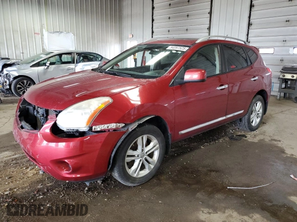 2012 Nissan Rogue SV with VIN JN8AS5MV6CW351521, listed as a Copart auction lot 54097525 with 80,615 mi miles and Non Repairable. Bid and sale history available at carsss.com. Image 1.