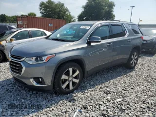 2018 Chevrolet Traverse LT z VIN 1GNERHKW7JJ282250, wystawiony jako Copart lot #56461265 z przebiegiem 88 719 mil mil oraz Szkoda całkowita • Salvage title. Historia ofert i sprzedaży dostępna na DreamBid. Obrazek 1.