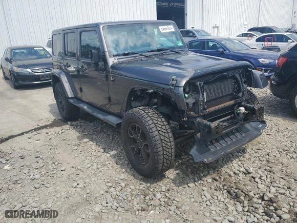 2018 Jeep Wrangler JK Unlimited Sahara with VIN 1C4BJWEG8JL873719, listed as a Copart auction lot 64660824 with 110,413 mi miles and Salvage Title. Bid and sale history available at carsss.com. Image 4.