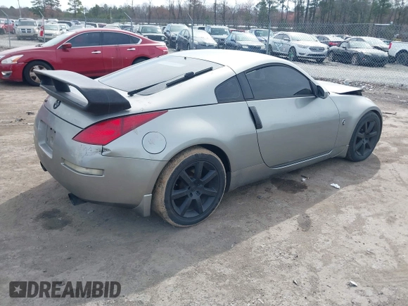2004 Nissan 350Z Touring with VIN JN1AZ34DX4M100407, listed as a IAAI auction lot 41758380 with 154,166 mi miles. Bid and sale history available at carsss.com. Image 4.