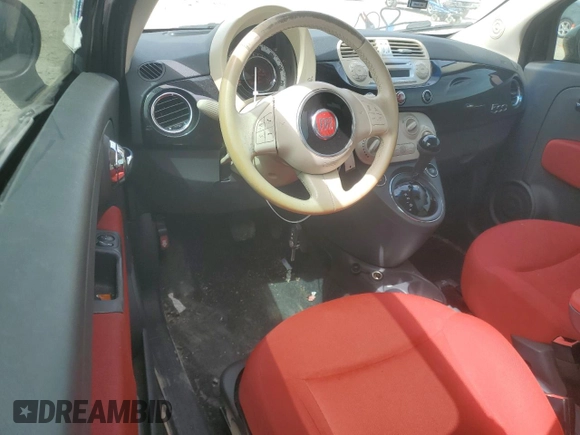 2012 FIAT 500 Pop with VIN 3C3CFFAR3CT383018, listed as a Copart auction lot 48038175 with 105,136 mi miles and Salvage Title. Bid and sale history available at carsss.com. Image 8.