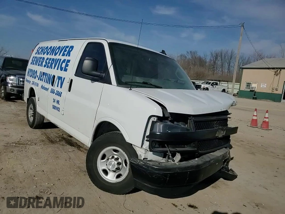 2018 Chevrolet Express Cargo Van with VIN 1GCWGAFG3J1331358, listed as a Copart auction lot 48845795 with 118,894 mi miles and Salvage Title. Bid and sale history available at carsss.com. Image 11.