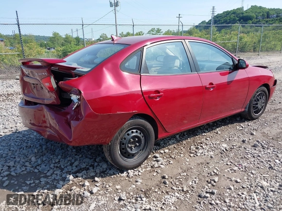 2009 Hyundai Elantra GLS with VIN KMHDU46D69U677160, listed as a IAAI auction lot 42393190 with 100,275 mi miles and . Bid and sale history available at DreamBid. Image 4.