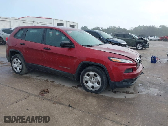 2016 Jeep Cherokee Sport with VIN 1C4PJLAB6GW136136, listed as a IAAI auction lot 41108560 with 97,982 mi miles. Bid and sale history available at carsss.com. Image 1.