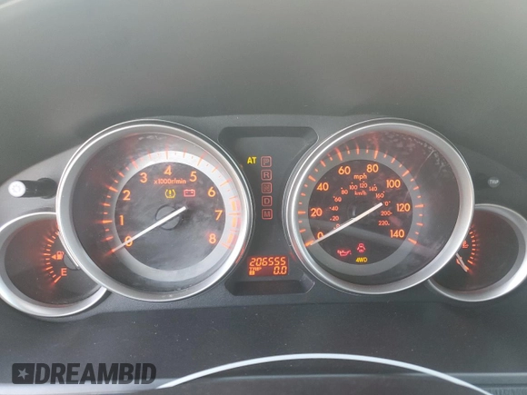 2012 Mazda CX-9 Touring with VIN JM3TB3CV8C0362539, listed as a Copart auction lot 55128315 with 206,555 mi miles and Salvage title. Bid and sale history available at DreamBid. Image 9.