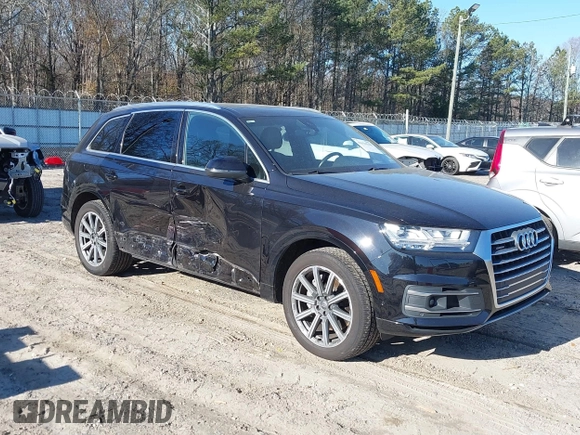 2019 Audi Q7 Prestige with VIN WA1VAAF72KD020723, listed as a IAAI auction lot 41154320 with 63,159 mi miles. Bid and sale history available at carsss.com. Image 1.