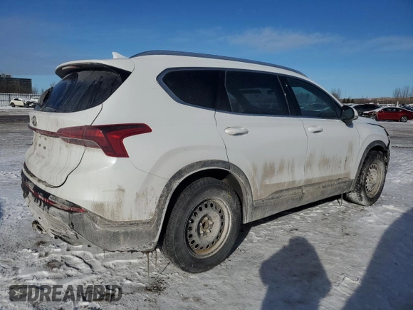 2021 Hyundai Santa Fe Essential with VIN 5NMS24AJ2MH358191, listed as a Copart auction lot 43641705 with 114,713 mi miles and Salvage Title. Bid and sale history available at carsss.com. Image 3.