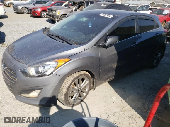 2016 Hyundai Elantra GT with VIN KMHD35LH5GU321649, listed as a Copart auction lot 74807984 with 0 mi miles and Salvage Title. Bid and sale history available at carsss.com. Image 1.