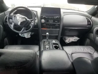 2021 Nissan Armada SL with VIN JN8AY2BA7M9372665, listed as a Copart auction lot 47843675 with 128,533 mi miles and Salvage Title. Bid and sale history available at carsss.com. Image 8.