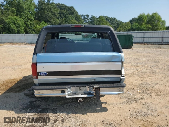 1996 Ford Bronco Custom with VIN 1FMEU15H2TLA98333, listed as a Copart auction lot 67065144 with 347,019 mi miles and Salvage Title. Bid and sale history available at carsss.com. Image 6.