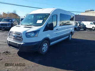 2018 Ford Transit Passenger XL with VIN 1FBZX2CM8JKA52497, listed as a IAAI auction lot 41553720 with 81,714 mi miles. Bid and sale history available at carsss.com. Image 2.