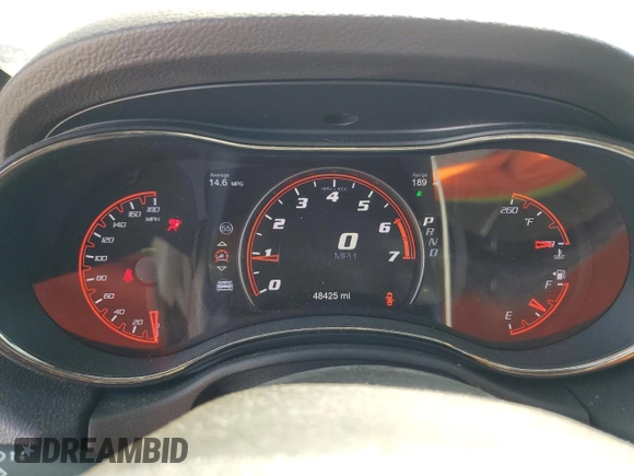 2020 Dodge Durango SRT with VIN 1C4SDJGJ7LC146495, listed as a Copart auction lot 69456214 with 48,425 mi miles and Salvage Title. Bid and sale history available at DreamBid. Image 9.