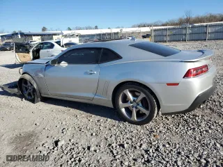 2015 Chevrolet Camaro SS with VIN 2G1FK1EJ4F9266107, listed as a Copart auction lot 86347574 with 56,947 mi miles and Salvage Title. Bid and sale history available at carsss.com. Image 2.