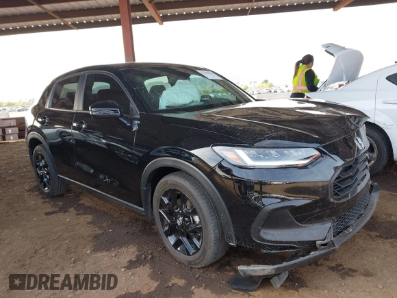 2024 Honda HR-V Sport with VIN 3CZRZ1H57RM738742, listed as a IAAI auction lot 41905834 with 15,487 mi miles and . Bid and sale history available at DreamBid. Image 1.
