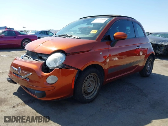 2013 FIAT 500 Pop with VIN 3C3CFFDR2DT698230, listed as a IAAI auction lot 42531400 with 118,400 mi miles and . Bid and sale history available at DreamBid. Image 2.