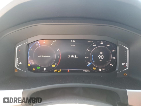 2023 Volkswagen Atlas SE with VIN 1V2WC2CA3PC226946, listed as a Copart auction lot 70226934 with 11,529 mi miles and Salvage title. Bid and sale history available at DreamBid. Image 9.