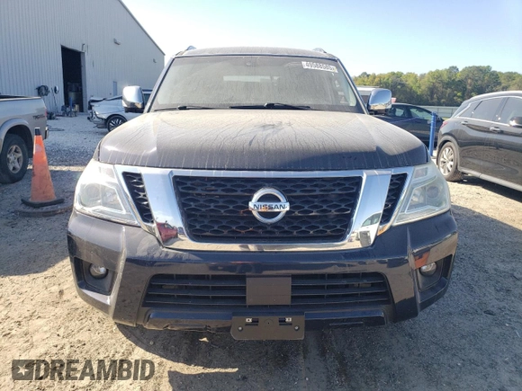 2017 Nissan Armada SV with VIN JN8AY2ND3H9002700, listed as a Copart auction lot 49588585 with 113,852 mi miles and Salvage Title. Bid and sale history available at carsss.com. Image 5.