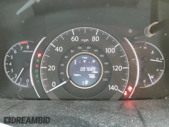 2014 Honda CR-V LX with VIN 2HKRM4H39EH718934, listed as a Copart auction lot 45416445 with 97,689 mi miles and Salvage Title. Bid and sale history available at carsss.com. Image 9.