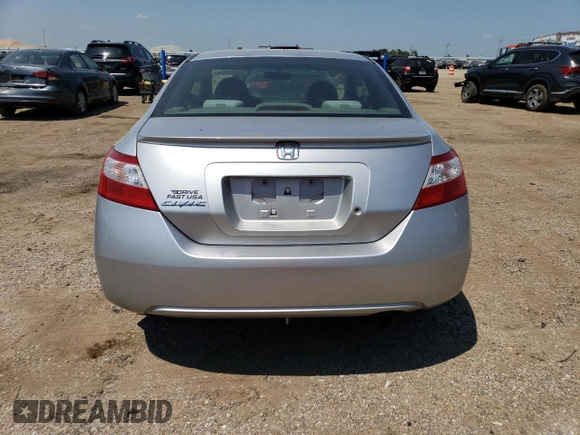 2008 Honda Civic Cpe LX with VIN 2HGFG12628H562634, listed as a Copart auction lot 62737574 with 96,813 mi miles and Salvage Title. Bid and sale history available at carsss.com. Image 6.