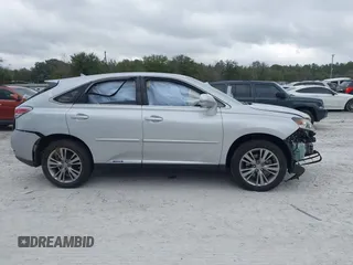 2013 Lexus RX 450h with VIN JTJZB1BA8D2008237, listed as a IAAI auction lot 41574651 with 106,732 mi miles and . Bid and sale history available at DreamBid. Image 14.