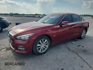 2016 Infiniti Q50 Premium with VIN JN1EV7AR1GM344083, listed as a Copart auction lot 65305535 with 124,575 mi miles and Clean title. Bid and sale history available at DreamBid. Image 1.