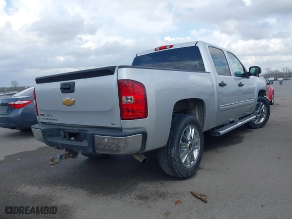 2012 Chevrolet Silverado 1500 LT with VIN 3GCPCSE07CG165148, listed as a IAAI auction lot 41558167 with 217,610 mi miles. Bid and sale history available at carsss.com. Image 4.