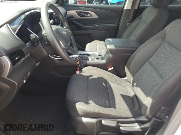 2021 Chevrolet Traverse LS with VIN 1GNERFKW8MJ138733, listed as a Copart auction lot 56684615 with 96,628 mi miles and Salvage title. Bid and sale history available at DreamBid. Image 7.